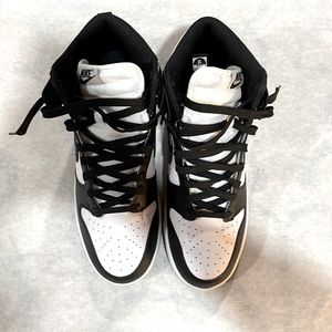 Authentic Nike Dunk High Panda Black White Size 10 US (Good Condition)